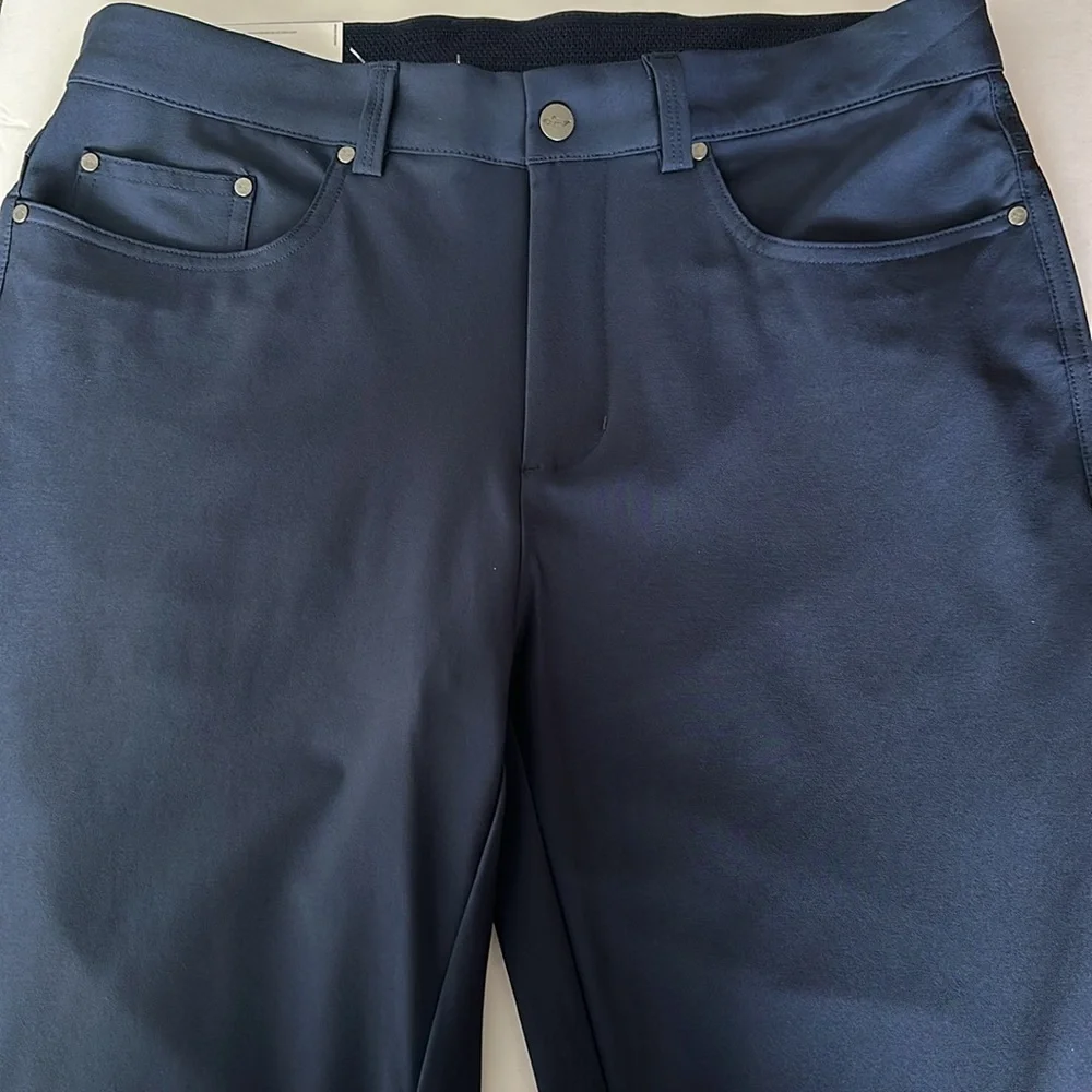 Greg Norman- Men's Pants-Ultimate 5 Pocket Color Blue - Picture 9 of 14